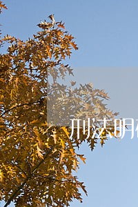 刑法明确了 刑法明确了