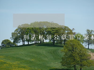 刑法私刻公章罪立案标准 刑法私刻公章罪立案标准