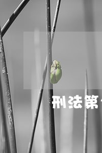 刑法第20条前两款