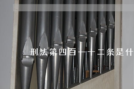 刑法第四百一十二条是什么 刑法第四百一十二条是什么