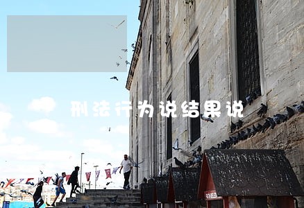 刑法行为说结果说 刑法行为说结果说