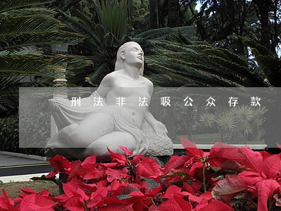 刑法非法吸公众存款