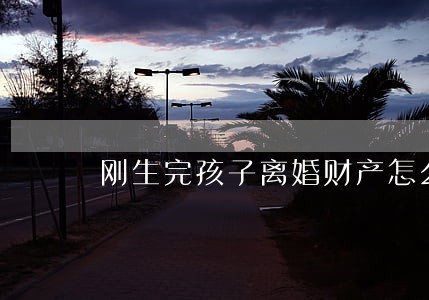 刚生完孩子离婚财产怎么分男女