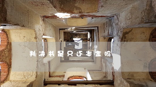 判决书是只还本金吗 判决书是只还本金吗