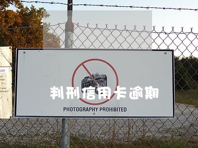 判刑信用卡逾期 判刑信用卡逾期