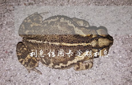 利息信用卡逾期利息 利息信用卡逾期利息