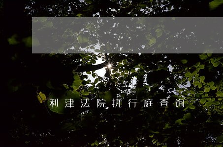 利津法院执行庭查询 利津法院执行庭查询