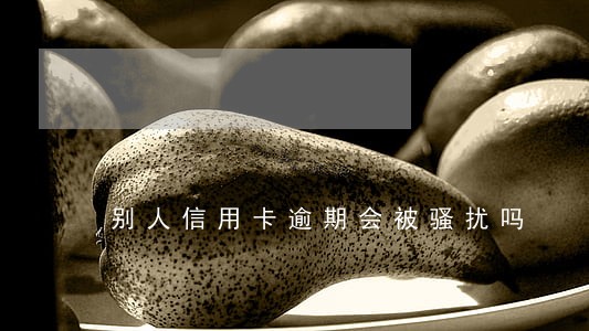 别人信用卡逾期会被骚扰吗 别人信用卡逾期会被骚扰吗