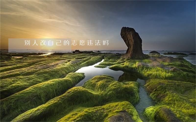别人改自己的志愿违法吗 别人改自己的志愿违法吗