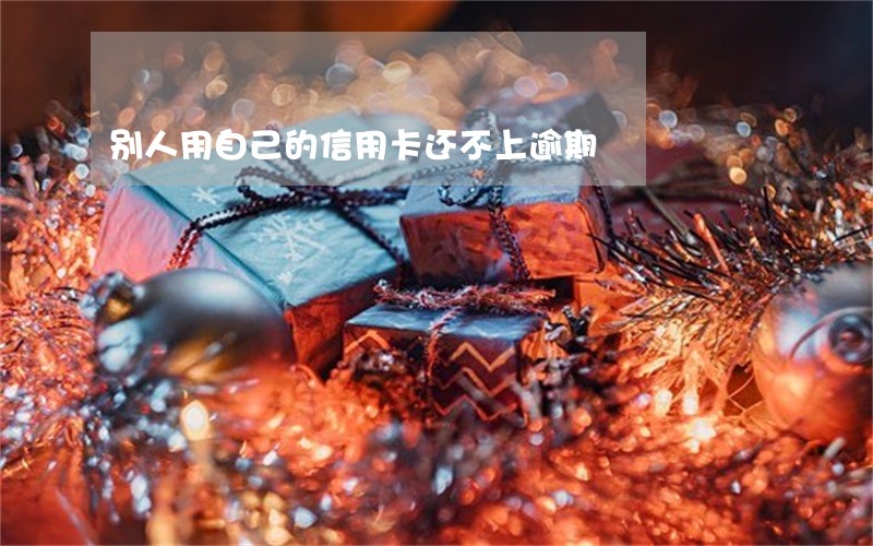 别人用自己的信用卡还不上逾期 别人用自己的信用卡还不上逾期