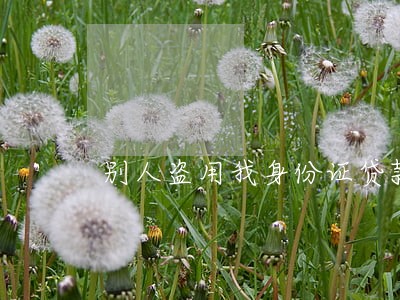 别人盗用我身份证贷款逾期