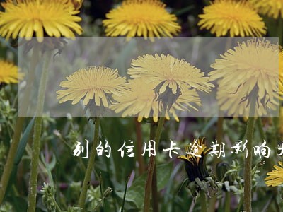 别的信用卡逾期影响开别的信用卡 别的信用卡逾期影响开别的信用卡
