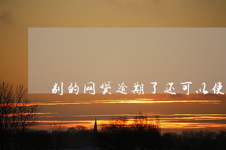 别的网贷逾期了还可以使用花呗 别的网贷逾期了还可以使用花呗