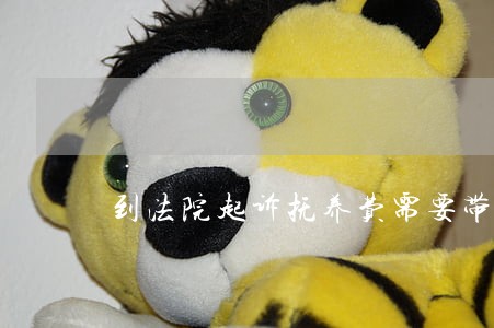 到法院起诉抚养费需要带什么证件