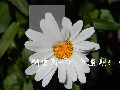 刷信用卡5万逾期3要多少利息