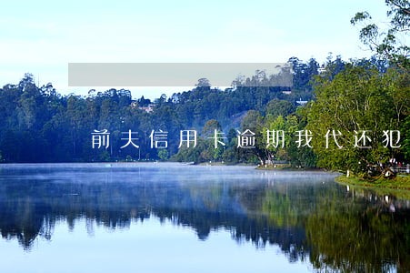 前夫信用卡逾期我代还犯法吗 前夫信用卡逾期我代还犯法吗