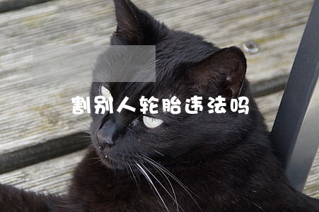 割别人轮胎违法吗 割别人轮胎违法吗