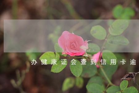 办健康证会查到信用卡逾期吗 办健康证会查到信用卡逾期吗