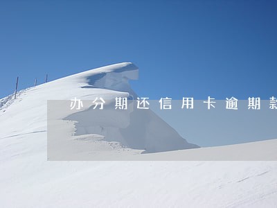 办分期还信用卡逾期款 办分期还信用卡逾期款