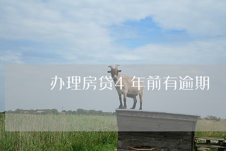 办理房贷4年前有逾期 办理房贷4年前有逾期