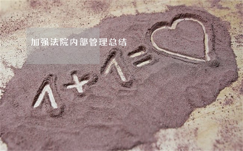 加强法院内部管理总结