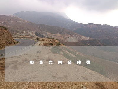加拿大刑法体罚 加拿大刑法体罚