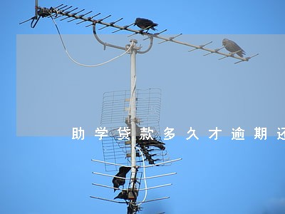 助学贷款多久才逾期还款 助学贷款多久才逾期还款