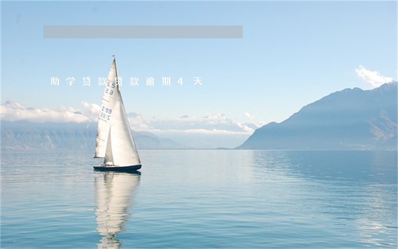 助学贷款贷款逾期4天 助学贷款贷款逾期4天