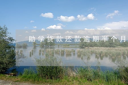 助学贷款还款逾期半个月 助学贷款还款逾期半个月