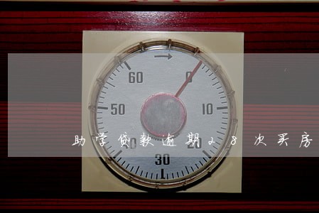 助学贷款逾期28次买房
