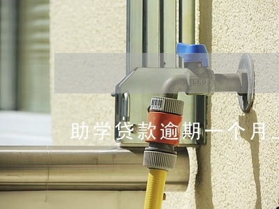 助学贷款逾期一个月上征信么 助学贷款逾期一个月上征信么