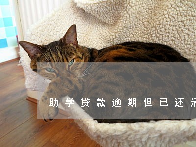 助学贷款逾期但已还清3年 助学贷款逾期但已还清3年