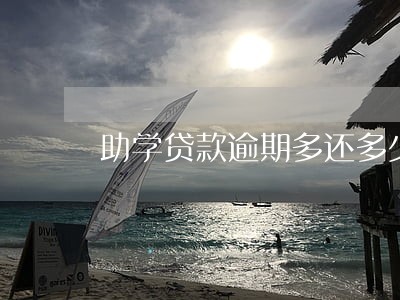 助学贷款逾期多还多少钱 助学贷款逾期多还多少钱