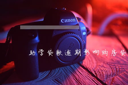 助学贷款逾期影响购房贷款 助学贷款逾期影响购房贷款