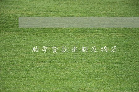 助学贷款逾期没钱还 助学贷款逾期没钱还