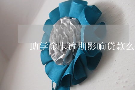 助学金卡逾期影响贷款么 助学金卡逾期影响贷款么