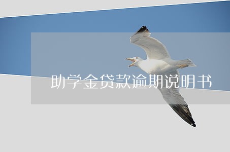 助学金贷款逾期说明书 助学金贷款逾期说明书
