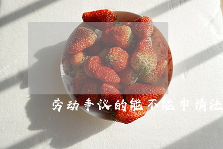 劳动争议的能不能申请法律援助 劳动争议的能不能申请法律援助