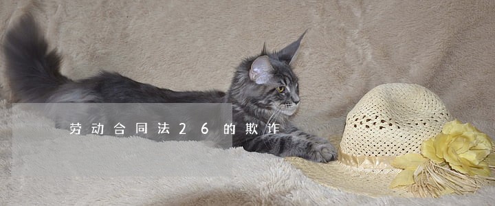 劳动合同法26的欺诈 劳动合同法26的欺诈