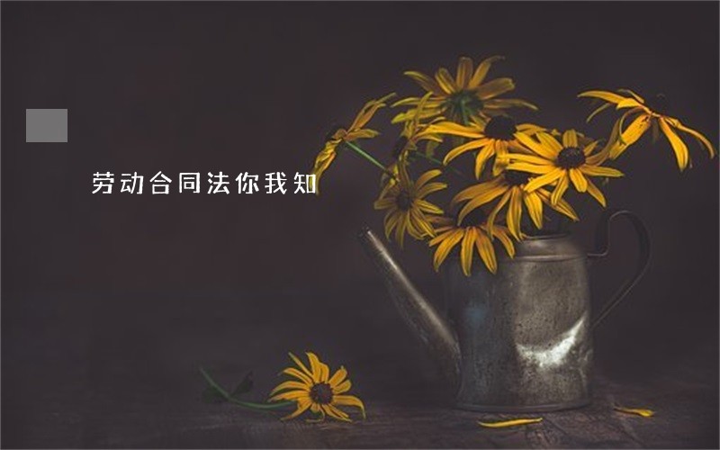 劳动合同法你我知 劳动合同法你我知
