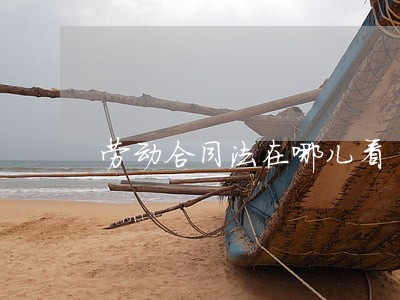 劳动合同法在哪儿看 劳动合同法在哪儿看