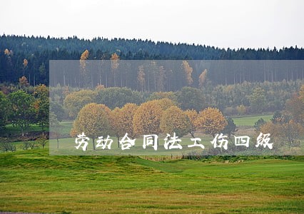 劳动合同法工伤四级 劳动合同法工伤四级