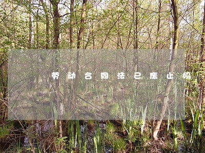 劳动合同法已废止吗