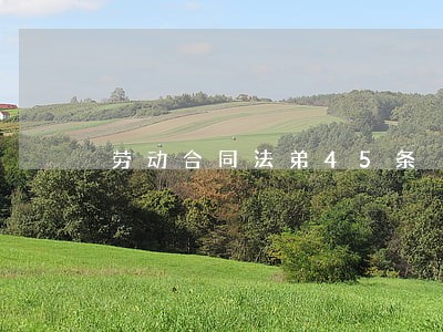 劳动合同法弟45条 劳动合同法弟45条