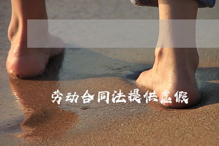 劳动合同法提供虚假
