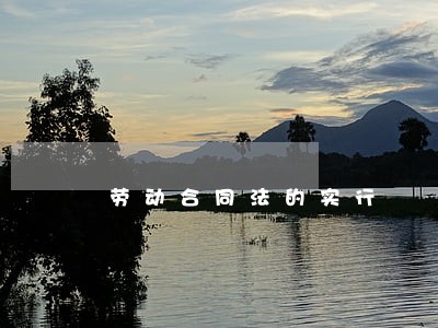 劳动合同法的实行 劳动合同法的实行