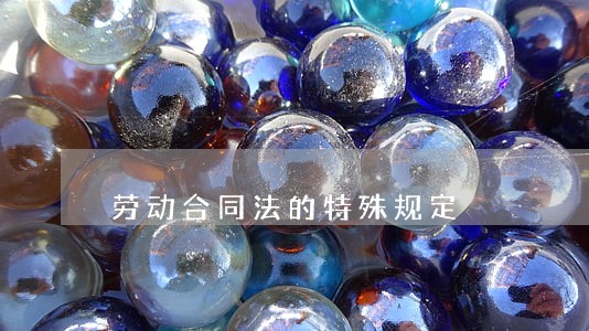 劳动合同法的特殊规定 劳动合同法的特殊规定
