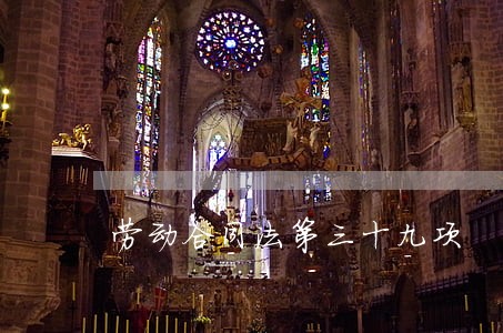 劳动合同法第三十九项 劳动合同法第三十九项