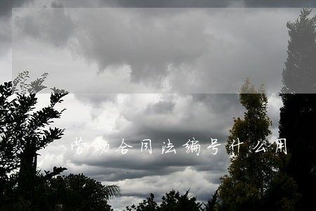 劳动合同法编号什么用 劳动合同法编号什么用