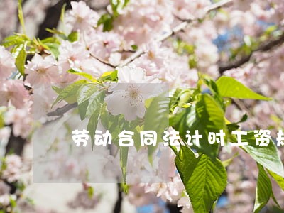 劳动合同法计时工资规定 劳动合同法计时工资规定